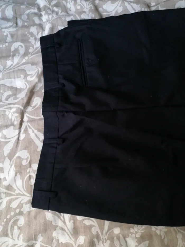 Pantalon de costume bleu très foncé T3 Homme - photo numéro 2
