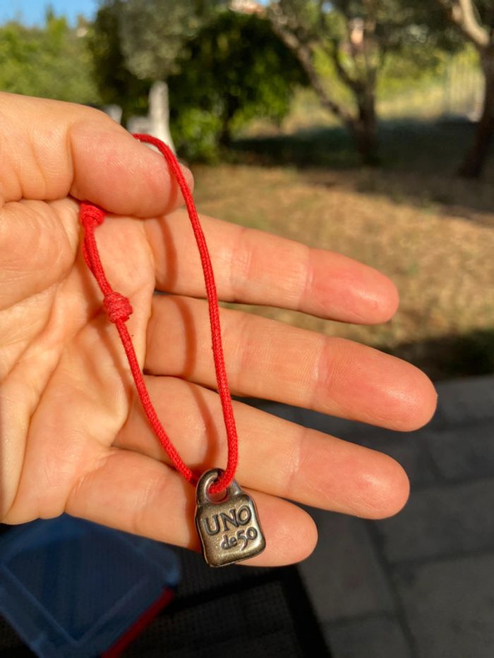 Bracelet cordon Pendentif uno de 50 - photo numéro 3