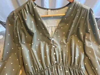 Robe verte à pois Hello Moon Shop