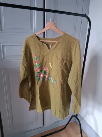 Blouse bohème en coton - Neuve