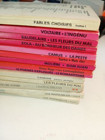 Lot livres pour lycéen