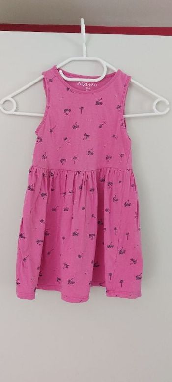 Robe à motif été sans manches fille 4 ans