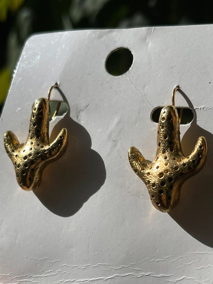 Vintage 90’s boucles d’oreilles cactus stylisés jamais portées - photo numéro 5