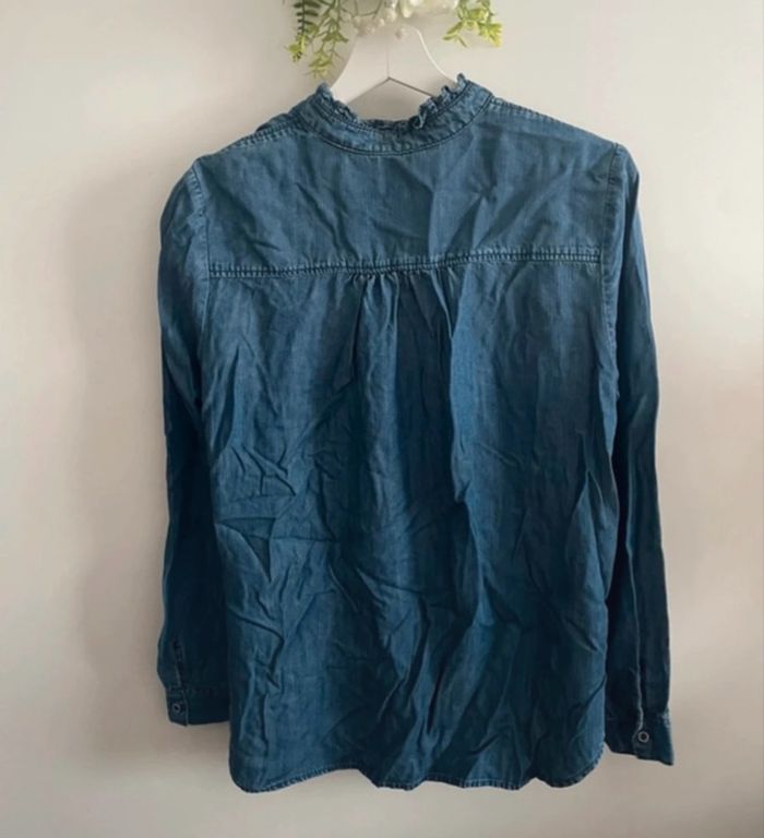 🌸jolie Chemisier en jeans bleu à volants river Woods taille 38 🌸 - photo numéro 2