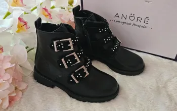 Bottes Bottines Cuir Zip André T28