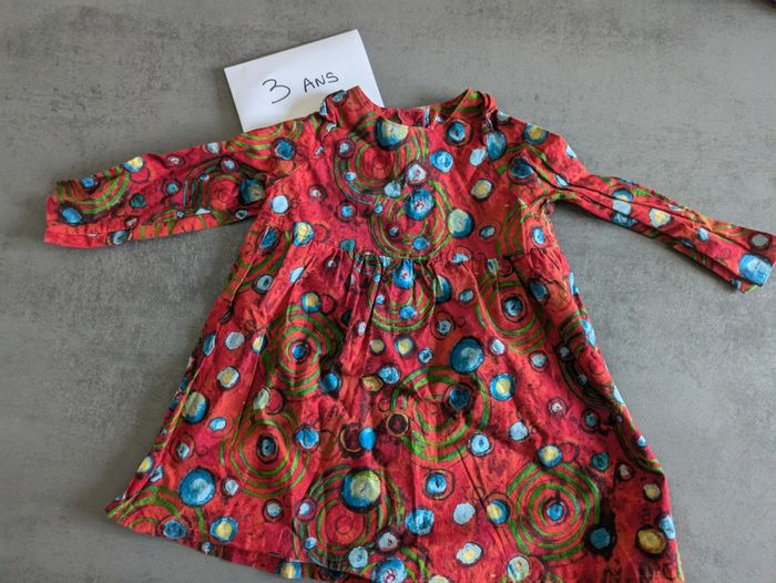 Robe manches longues légère bébé fille taille 3 ans