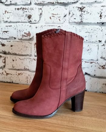 Bottines San Marina cuir bordeaux 40