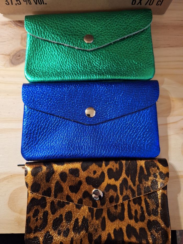 Trio de portemonnaie maxi cuir