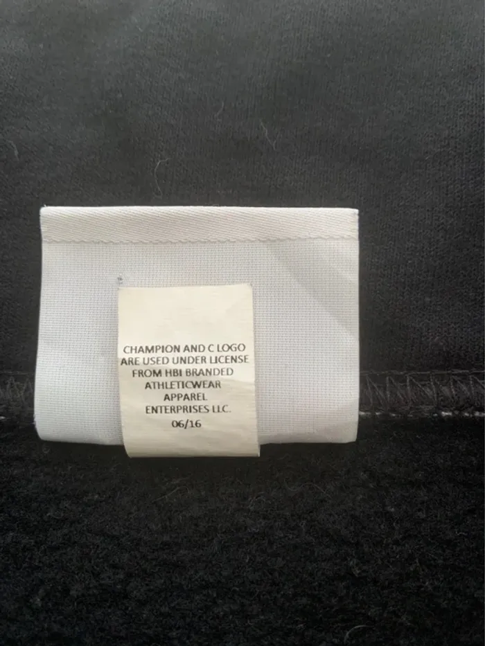 Sweat Champion Noir zip 1/4 Taille S - photo numéro 5