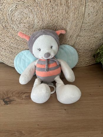 Doudou ours abeille papillon musical nattou 