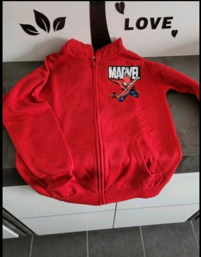 Bas de jogging sonic +  veste zippée spiderman - photo numéro 5