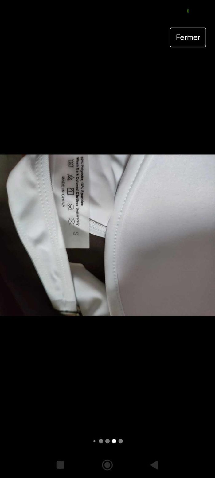Bikine noir et blanc neuf shein taille S - photo numéro 4