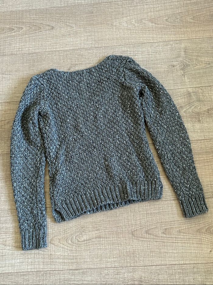 Pull gris vert à manches longues Bonobo taille XS bon état - photo numéro 8