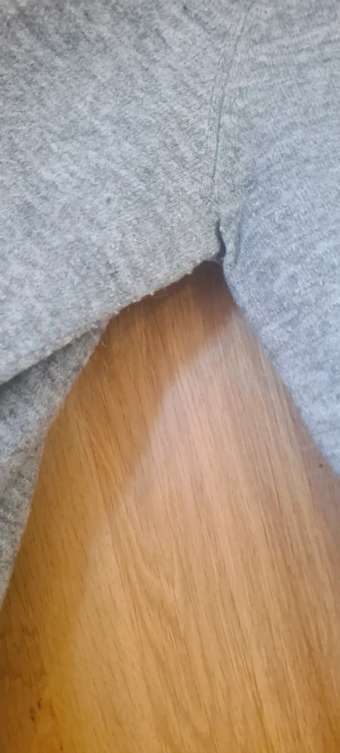 Pull V gris et panthère IKKS - photo numéro 4