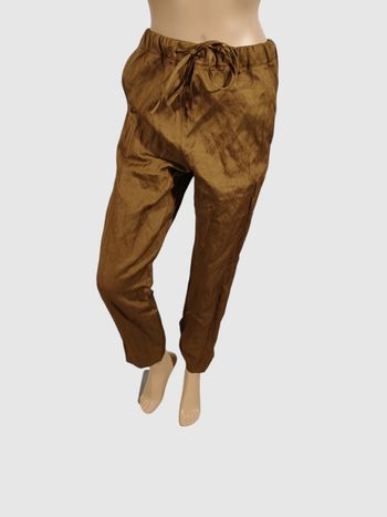 Pantalon Zara doré taille XS - Élégance et confort