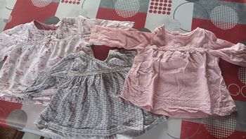 Lot de 3 chemises bébé fille