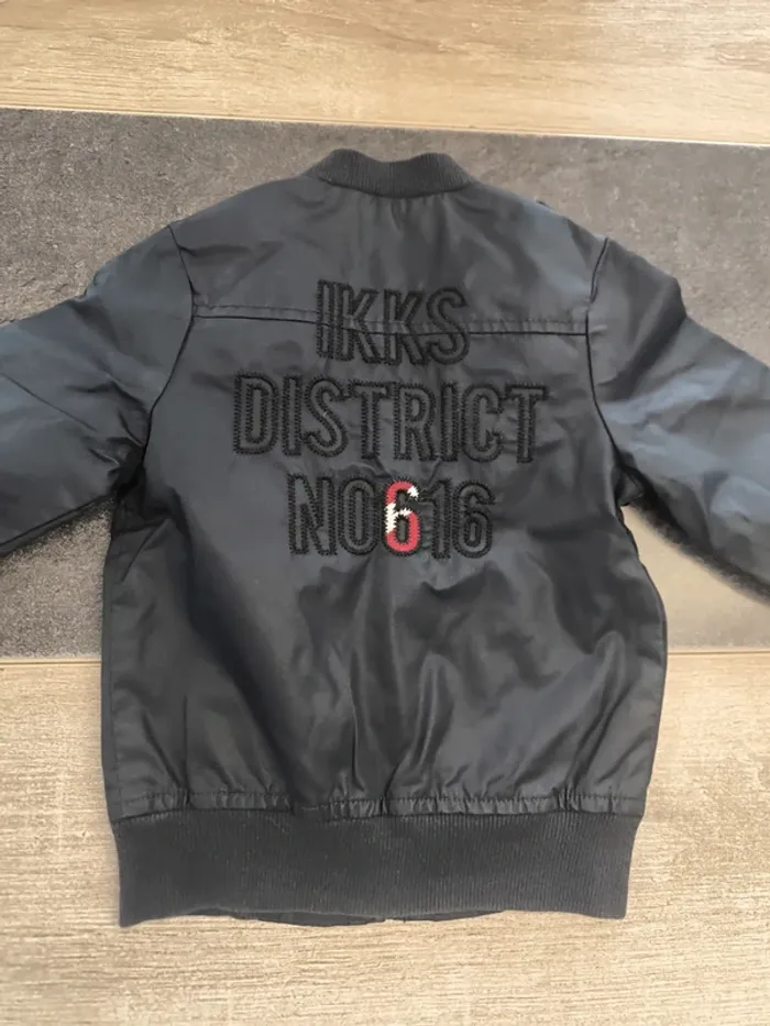 Veste zippée type enduit garçon 12 mois IKKS - photo numéro 5