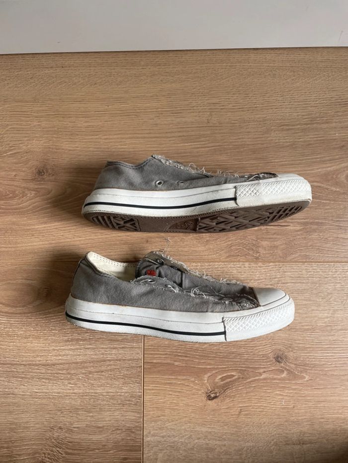 Converse Bass grises sans lacet – taille 36 - photo numéro 6