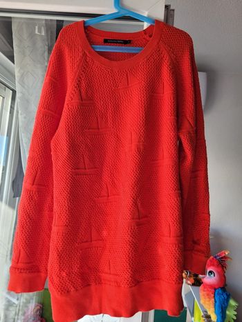 Pull femme rouge