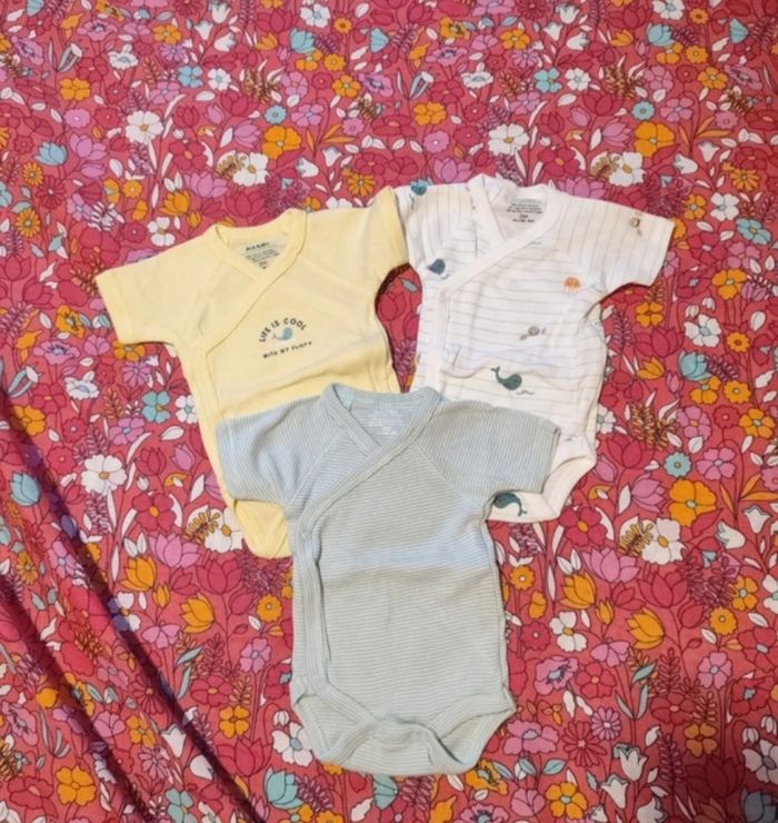 Lot de 3 bodies manches courtes