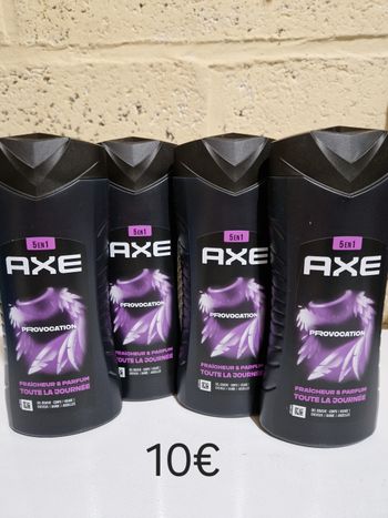 Lot de 4 gel douche axe 5en1 Provocation 4x400ml 