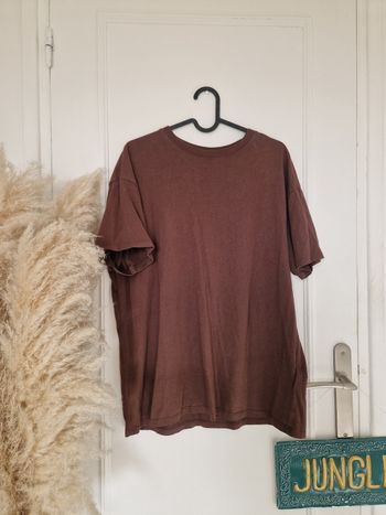 Tee-shirt manches courtes marron