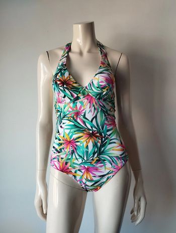 Maillot de bain avec coques amovibles Fr85D Rougegorge