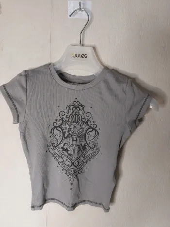 Tee-shirt gris imprimé "H&M)