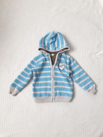 Gilet zippé à capuche Mes Petits Cailloux 18 mois