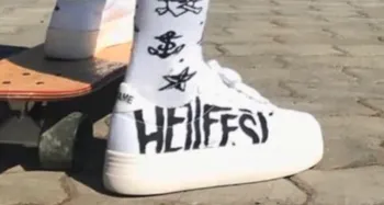 Chaussures plato sneaker No Name x Hellfest édition collector pointure 36