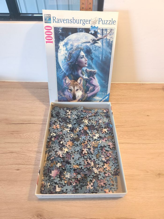 Puzzle 1000 pièces foret loup - photo numéro 2