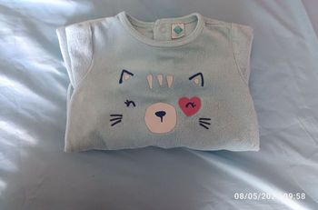 Pyjama velours taille 6 mois