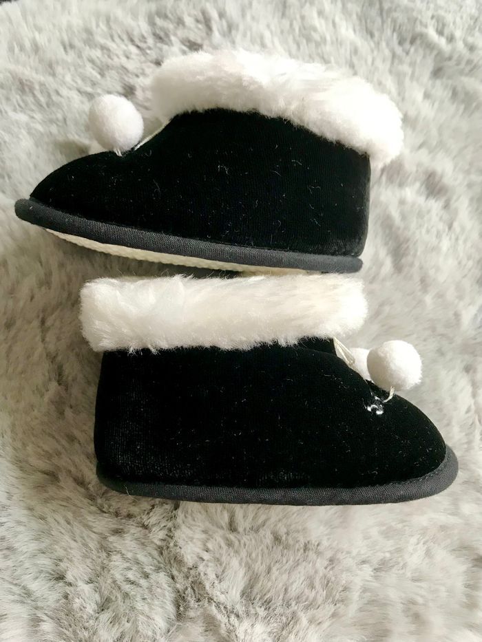 Chaussons velours noir 17 (Pat & Ripaton) - photo numéro 2