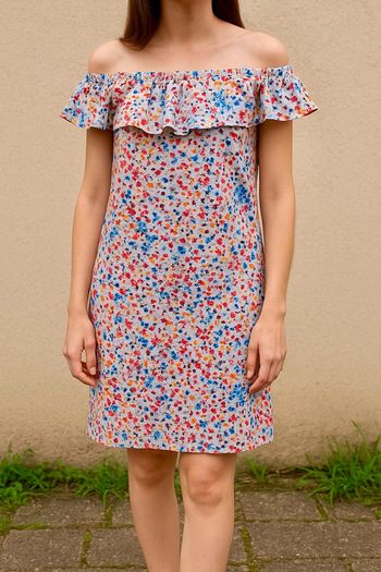 🌈 Robe Courte d’été à Volants - Esprit Estival & Coloré