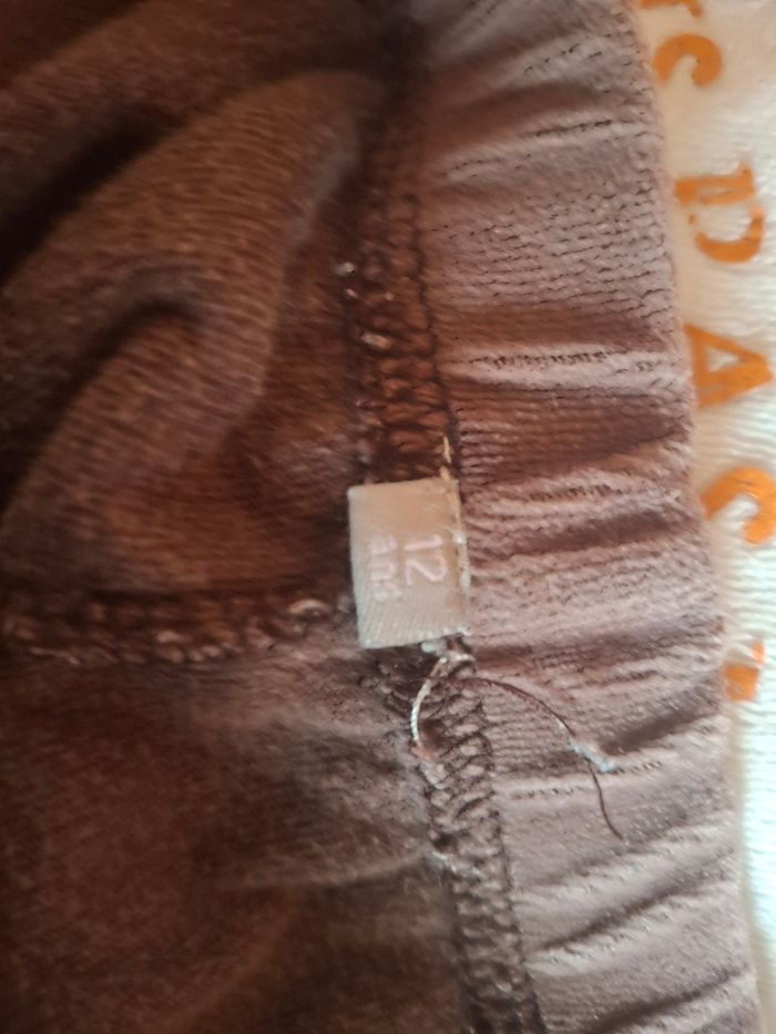 Pyjama marron et crème 12 ans - photo numéro 3