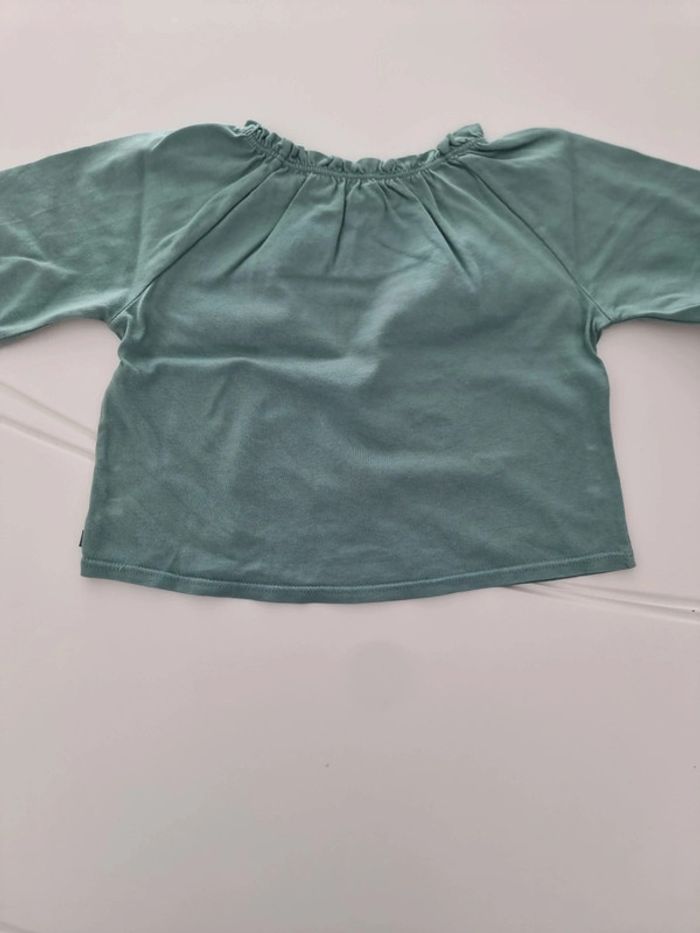 T-shirt ML vert Obaïbi 23 mois - photo numéro 3