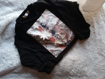 Pull noir fille