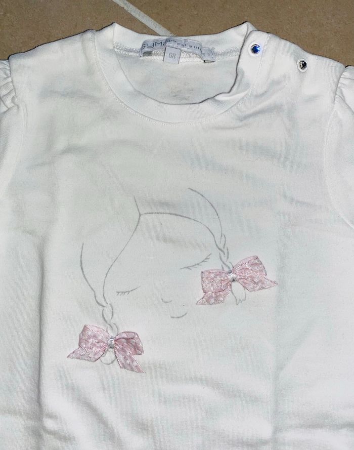 Ensemble t-shirt + short 6 mois / 68cm - photo numéro 2