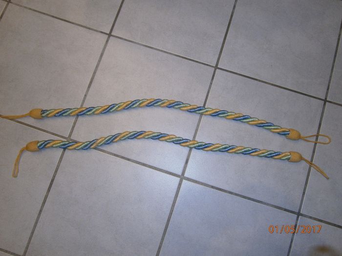 Lot de 2 attaches rideaux en corde