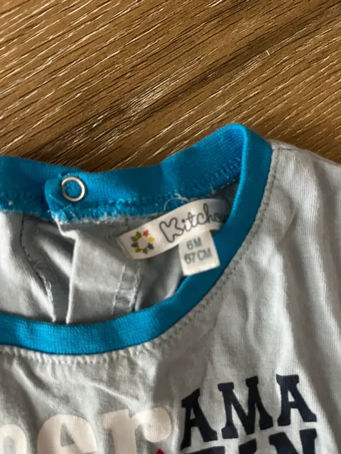 Lot t-shirt 6 mois - photo numéro 2