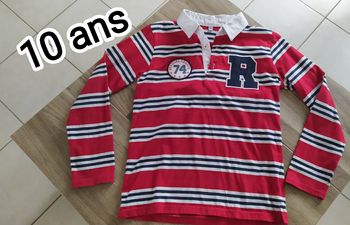 Polo manches longues 10 ans