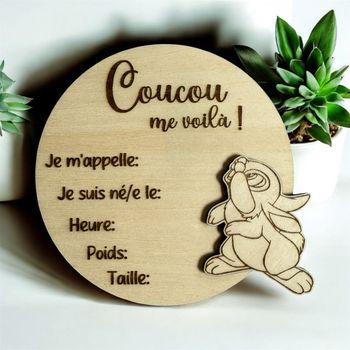 Rond naissance en bois panpan
