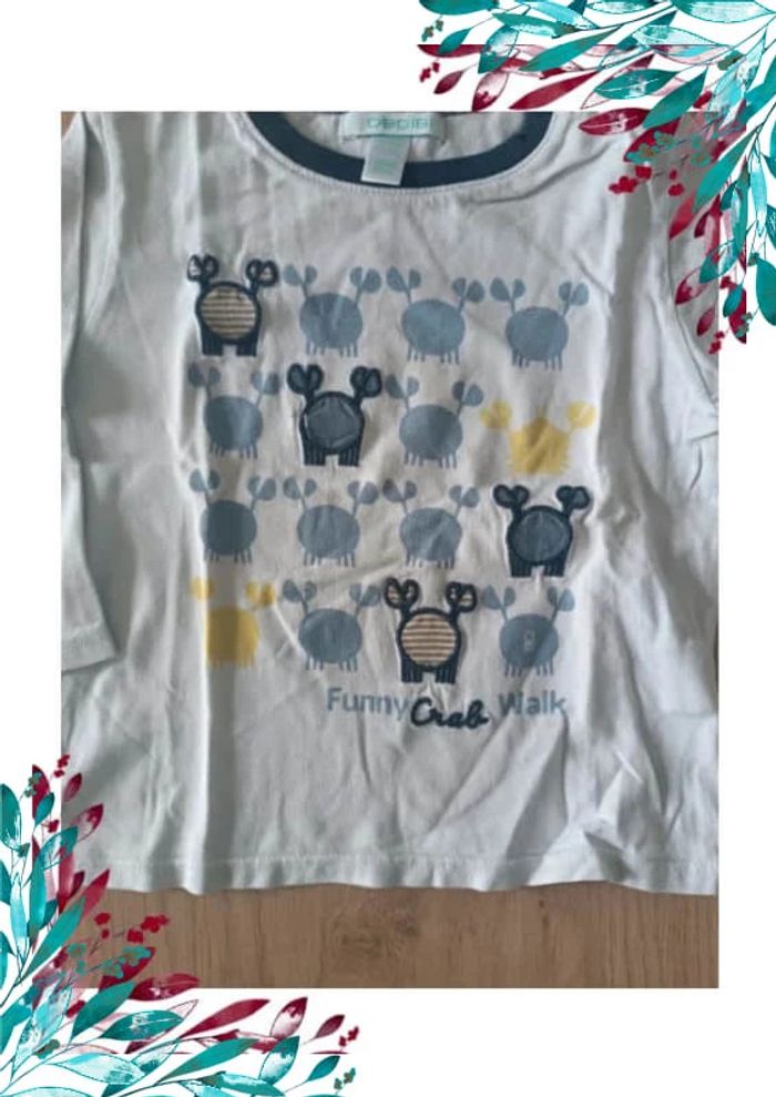 T-shirt garçon crabe 18 mois - photo numéro 3