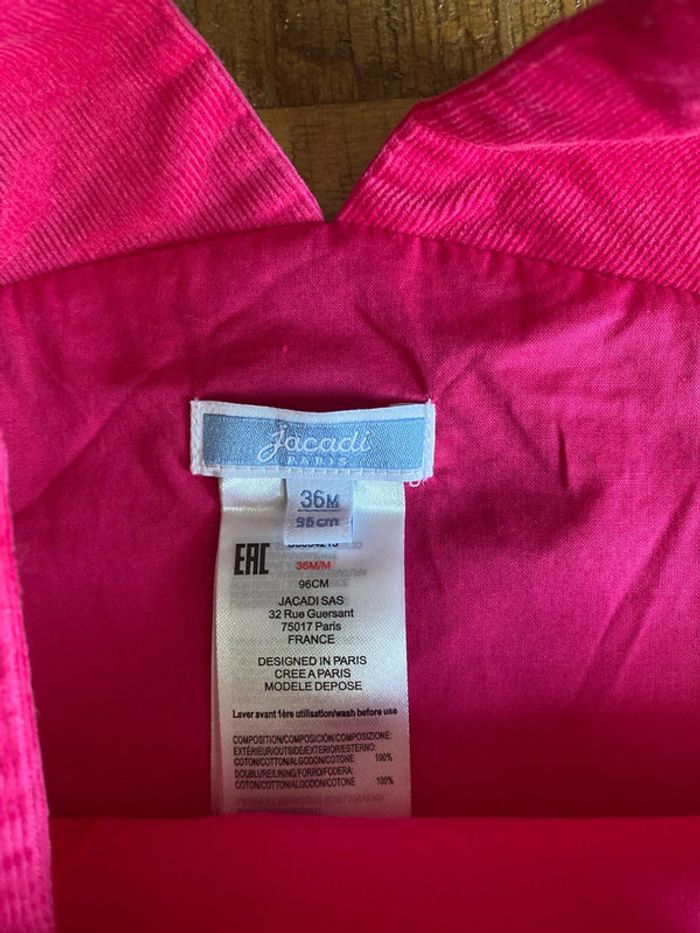 Robe rose fuschia velour - photo numéro 4