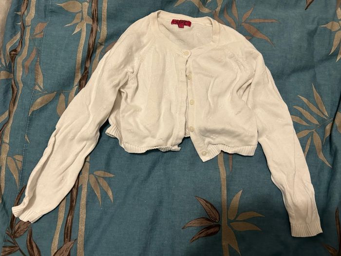 Veste / Caraco / boléro LCDP 5 ans blanc