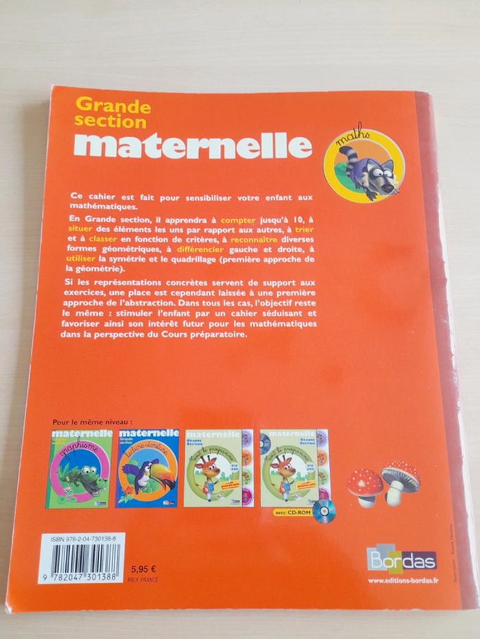 Livre d'activité Maths Maternelle Grande section neuf - photo numéro 2