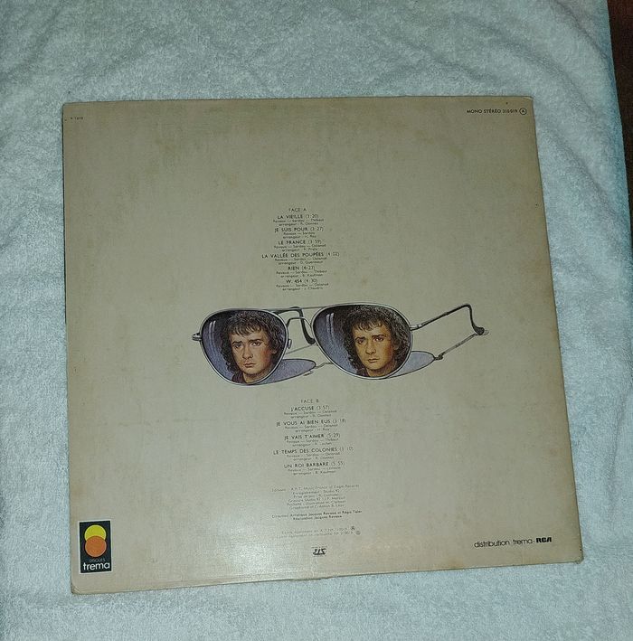 Vinyle 33 T Michel Sardou la Vieille Trema 1976 - photo numéro 3