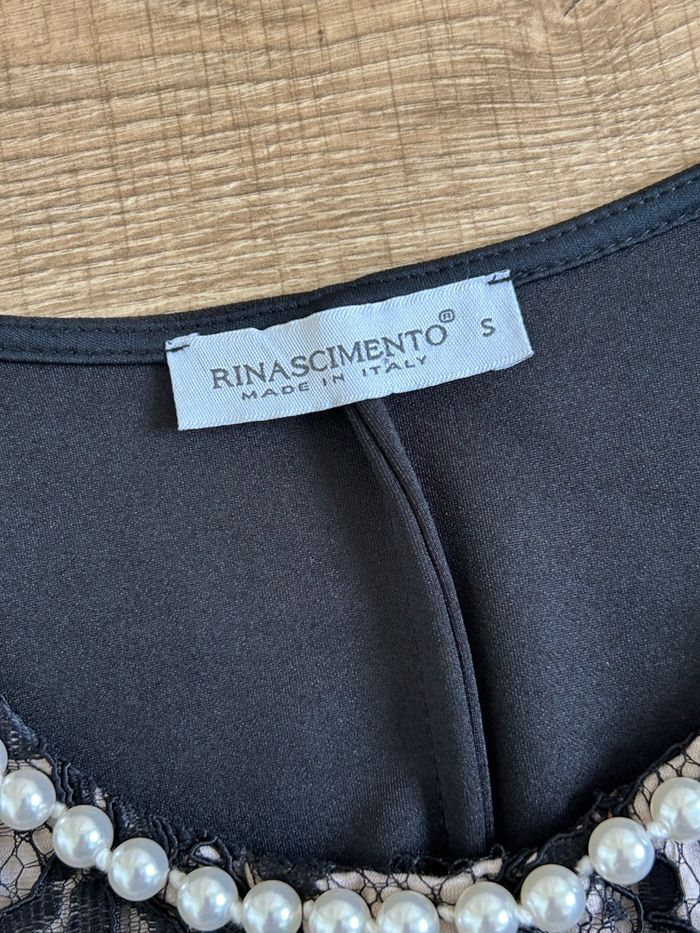 Robe noire et imprimée sans manches Rinascimento taille S jamais portée - photo numéro 9