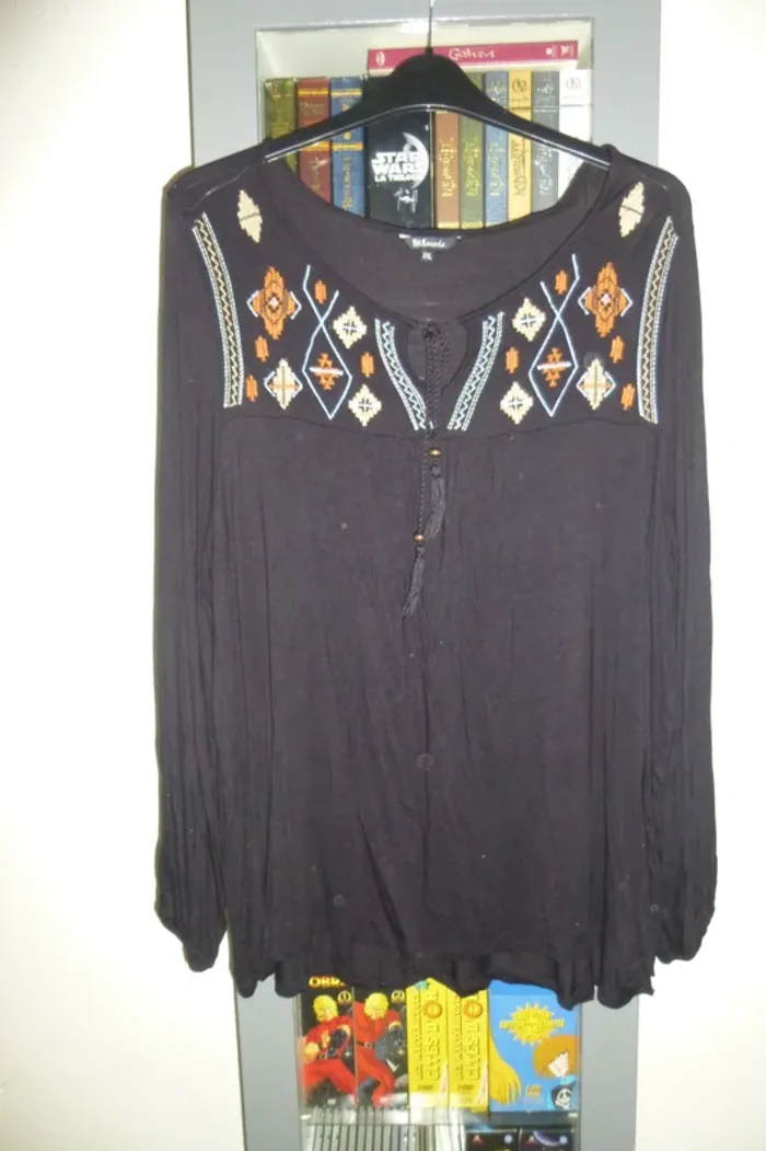 haut tunique noir Msmode taille XXL