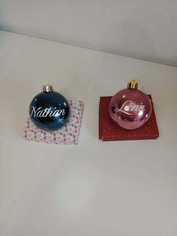 Boule de Noël personnalisée